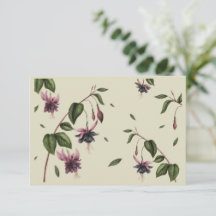 Violett-Blume-Grußkarte