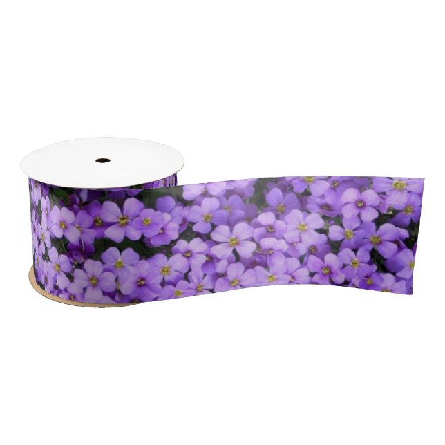 Violett-Blume Satinband (Spule)