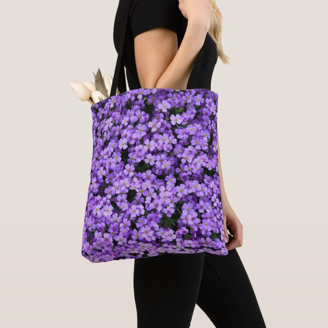 Violett-Blume Totbeutel Tasche (Von Nahem)