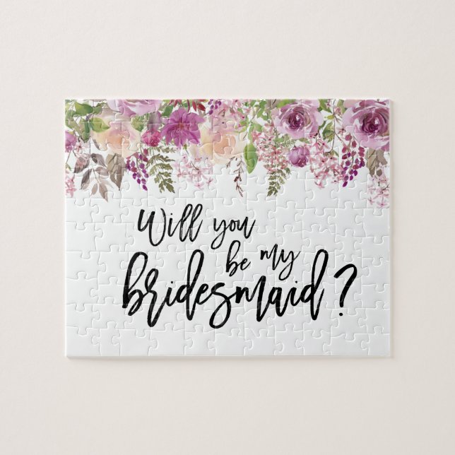 Violett-Blume | Vorschlag von Bridesmaid Puzzle (Horizontal)