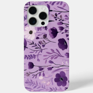 Violett-Blütenmuster für Retro-Deo Case-Mate iPhone Hülle