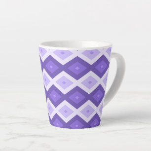 Violett-Diamantmuster Milchtasse