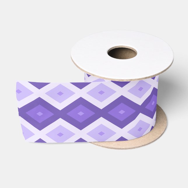 Violett-Diamantmuster Satinband (Spule)