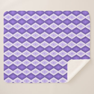 Violett-Diamantmuster Sherpadecke