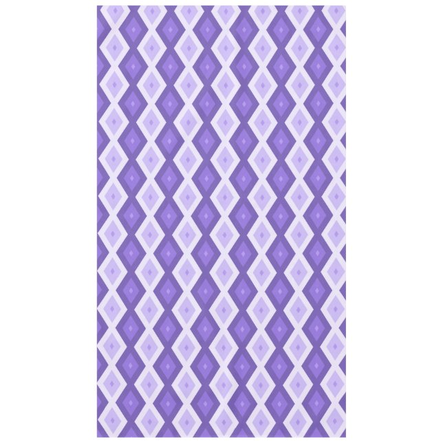 Violett-Diamantmuster Tischdecke (Vorderseite)