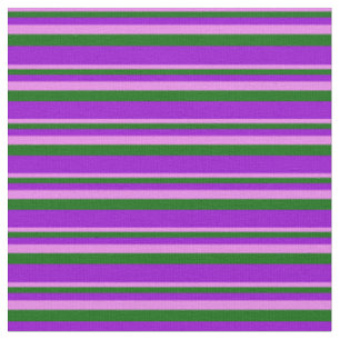 Violett, dunkelgrüne und dunkelviolette Linien Stoff