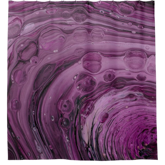 Violett Duschvorhang (Vorderseite)