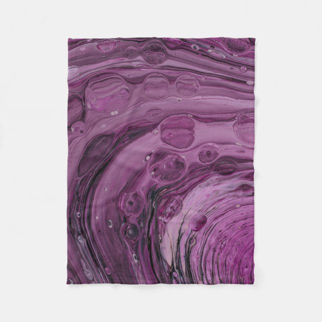 Violett Fleecedecke (Vorderseite)
