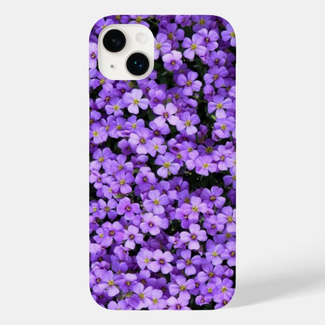 Violett Frühlingsviolette Blumen Case-Mate iPhone 14 Plus Hülle (Rückseite)