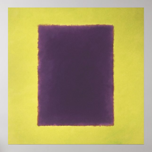 violett, gelb auf grün poster (Vorne)