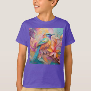 Violett-kehlige Singvogelfantasie Vogel T-Shirt