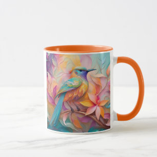 Violett-kehlige Singvogelfantasie Vogel Tasse