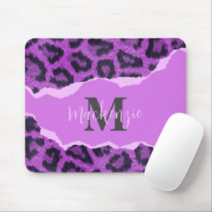 Violett-Leopard-Printwerbung Mousepad