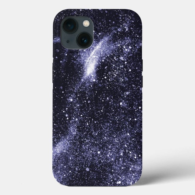 Violett lila abstrakte Galaxie Case-Mate iPhone Hülle (Rückseite)