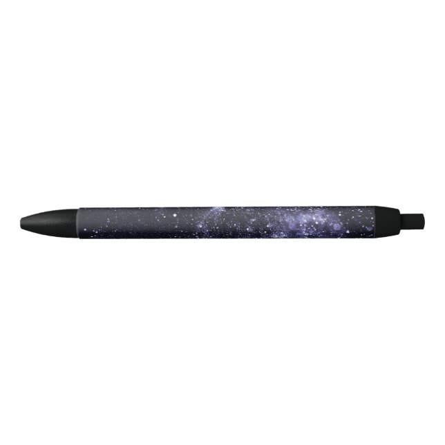 Violett lila abstrakte Galaxie Kugelschreiber (Vorderseite)