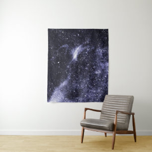Violett lila abstrakte Galaxie Wandteppich