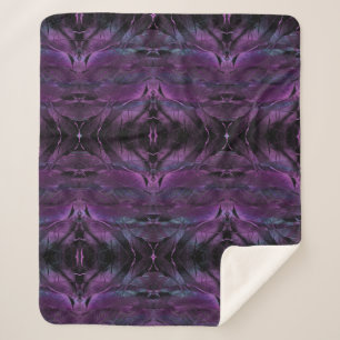 Violett Lila blaue Federstruktur abstrakt Sherpadecke