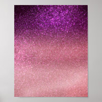 Violett Lila rosa Triple Glitzer Ombre Gradient