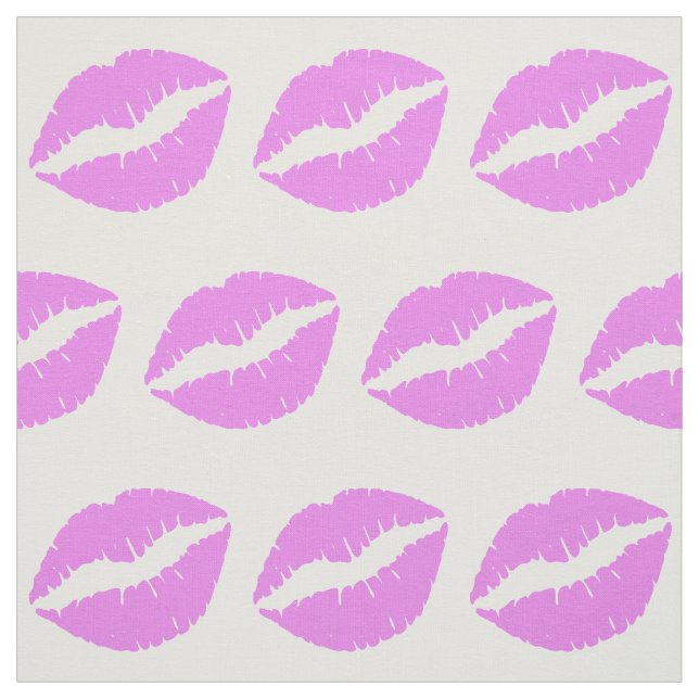 Violett Lippen Stoff (Muster)