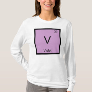 Violett Name Chemie Element Periodensystem T-Shirt