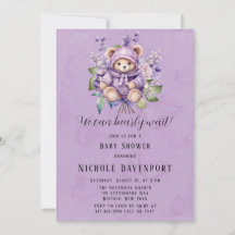 Violett Niedlich Teddy Bären Floral können wir frü