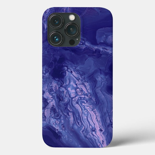 Violett Pink Akryllische Vergiftung Abstrakte Flüs Case-Mate iPhone Hülle (Rückseite)