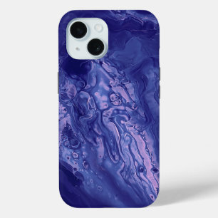 Violett Pink Akryllische Vergiftung Abstrakte Flüs Case-Mate iPhone Hülle