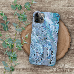Violett Pink Türkis Lila Abalone-Schalen-Muster iPhone 15 Pro Max Hülle