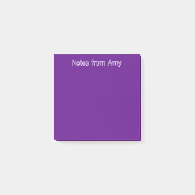 Violett Post-it Klebezettel (Vorderseite)