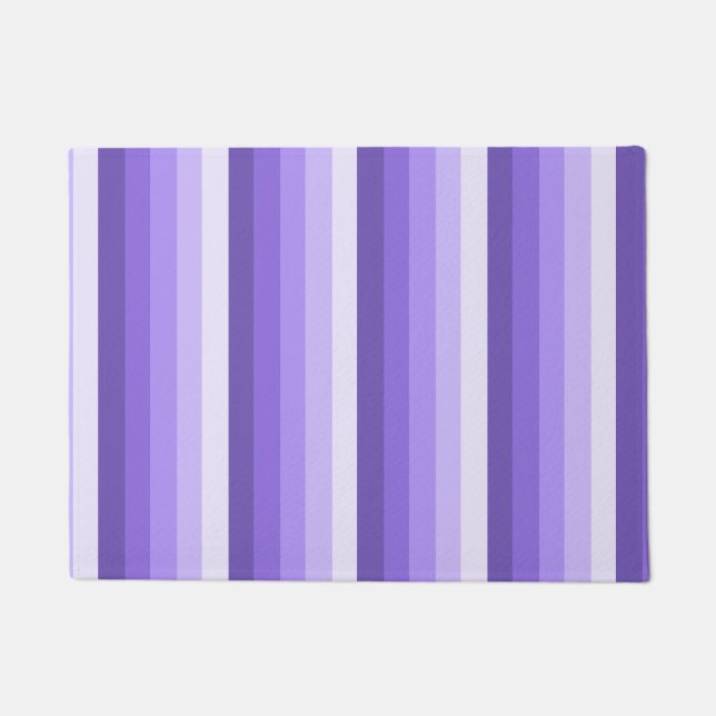 Violett-Schattenstreifen Fußmatte (Vorderseite)