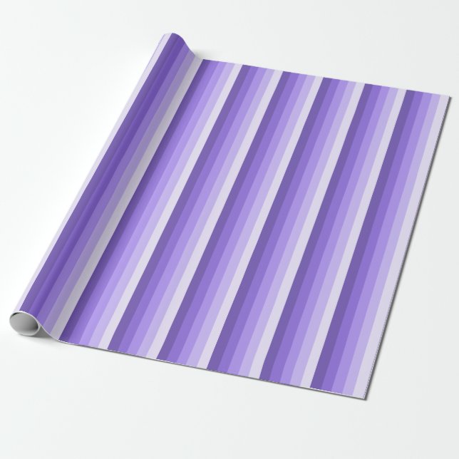 Violett-Schattenstreifen Geschenkpapier (Ungerollt)