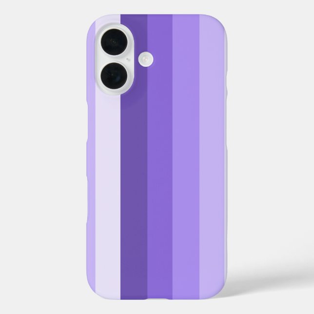 Violett-Schattenstreifen iPhone 16 Hülle (Rückseite)