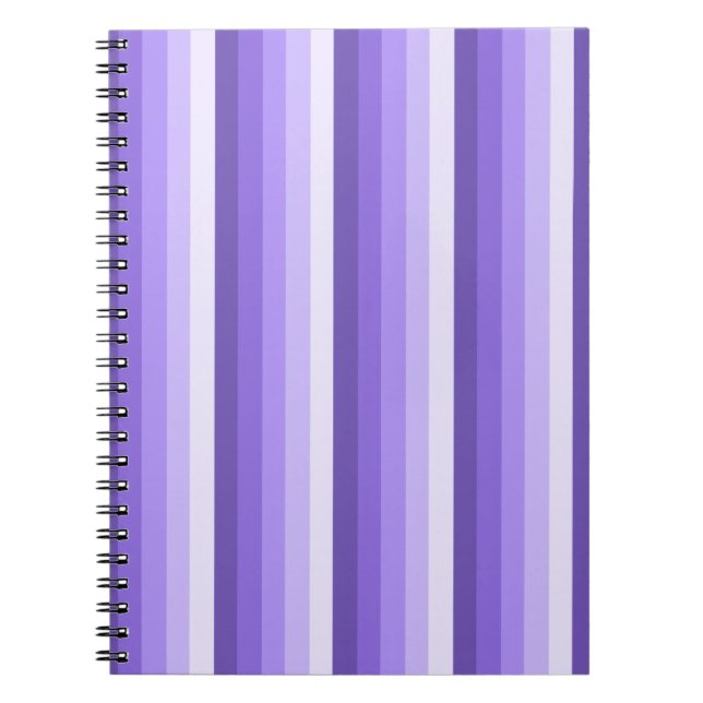 Violett-Schattenstreifen Notizblock (Vorderseite)