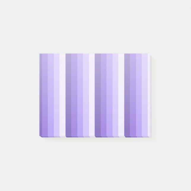 Violett-Schattenstreifen Post-it Klebezettel (Vorderseite)