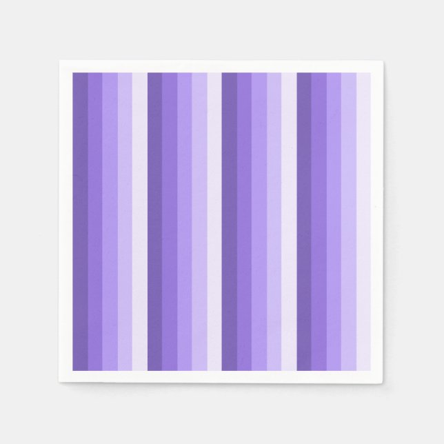 Violett-Schattenstreifen Serviette (Vorderseite)