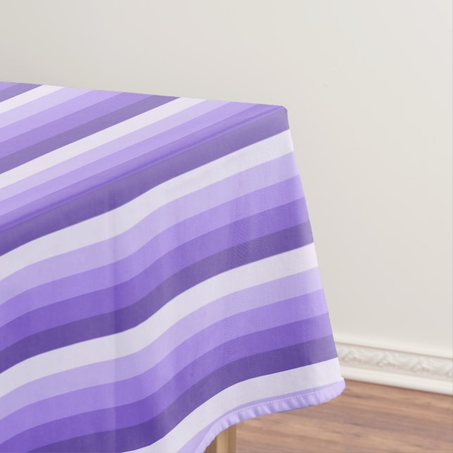 Violett-Schattenstreifen Tischdecke (Beispiel)