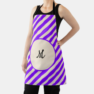 Violett Streifen Schürze