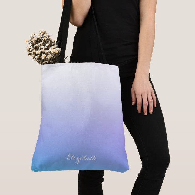 Violett und blau-grün tasche (Von Nahem)