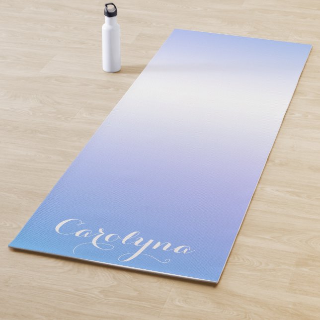 Violett und blau-grün yogamatte (Beispiel)