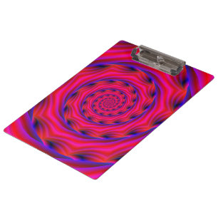Violett und Blauer Spiral Klemmbrett