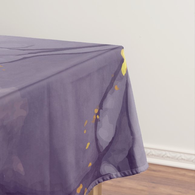 Violett und Goldmarmor Tischdecke (Beispiel)