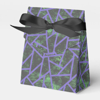 Violett und grünes Mosaik Geschenkschachtel