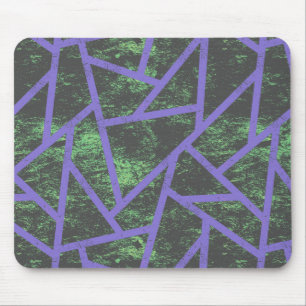 Violett und grünes Mosaik Mousepad