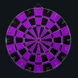 Violett und Schwarz Dartscheibe<br><div class="desc">Violett und Schwarze Karte</div>