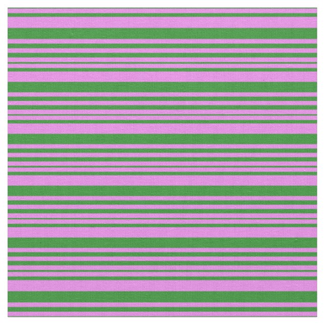 Violett und waldgrünes Muster Stoff (Nahaufnahme)