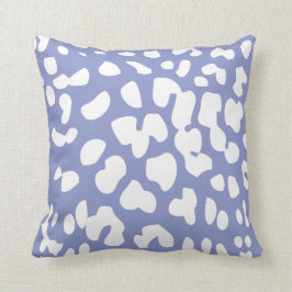 Violett und weißes Leopard Druckkissen Kissen