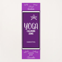 Violett Weiß, zweifarbig Yogamatte