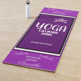 Violett Weiß, zweifarbig Yogamatte