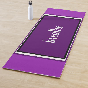 Violett Weißes Atem beruhigen Ihren Geist Yogamatte