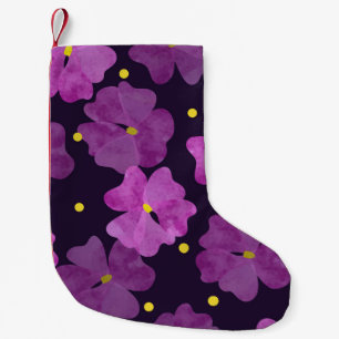 Violett Whispers: Blumenkohle Elegante Kleiner Weihnachtsstrumpf